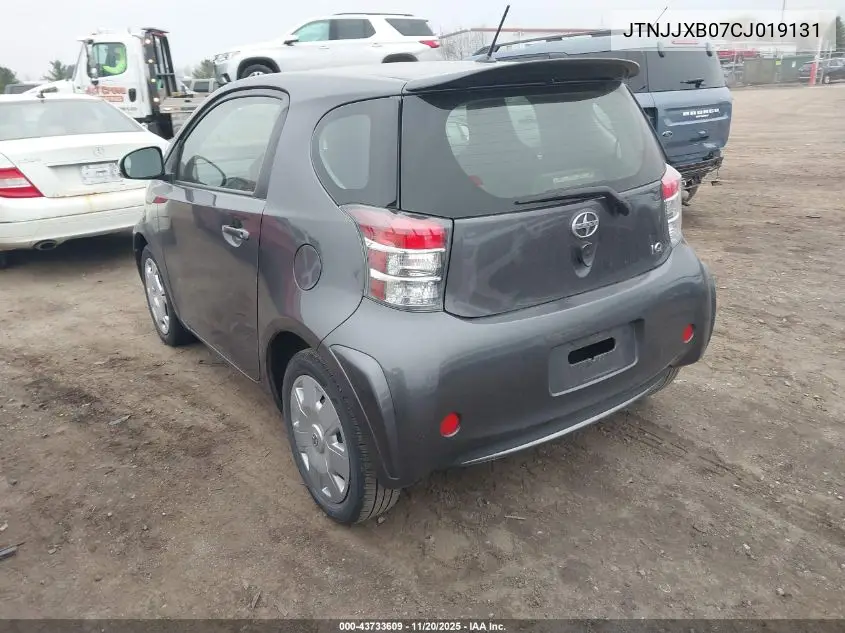 2012 Scion Iq VIN: JTNJJXB07CJ019131 Lot: 43733609
