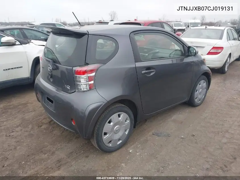 2012 Scion Iq VIN: JTNJJXB07CJ019131 Lot: 43733609