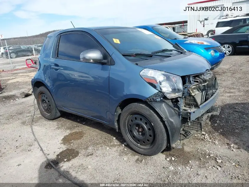 2012 Scion Iq VIN: JTNJJXB02CJ016413 Lot: 44373234