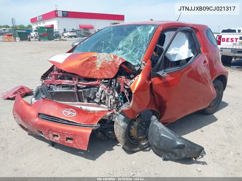 2012 Scion Iq VIN: JTNJJXB09CJ021317 Lot: 44839964