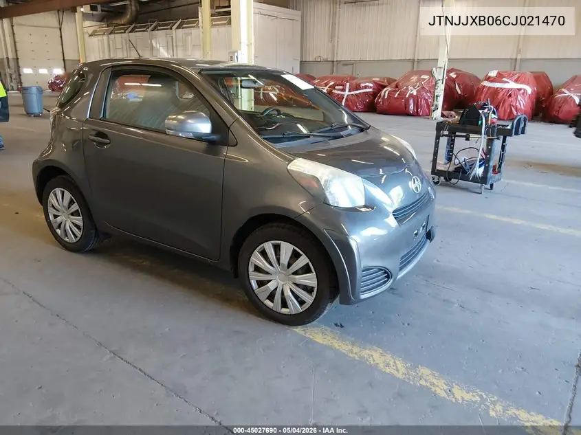 2012 Scion Iq VIN: JTNJJXB06CJ021470 Lot: 45027690