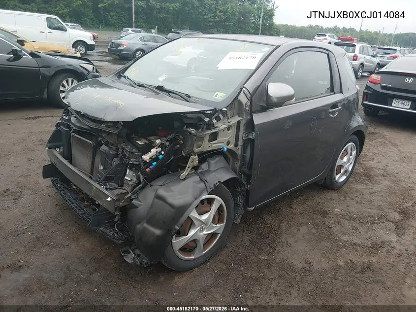2012 Scion Iq VIN: JTNJJXB0XCJ014084 Lot: 45182170