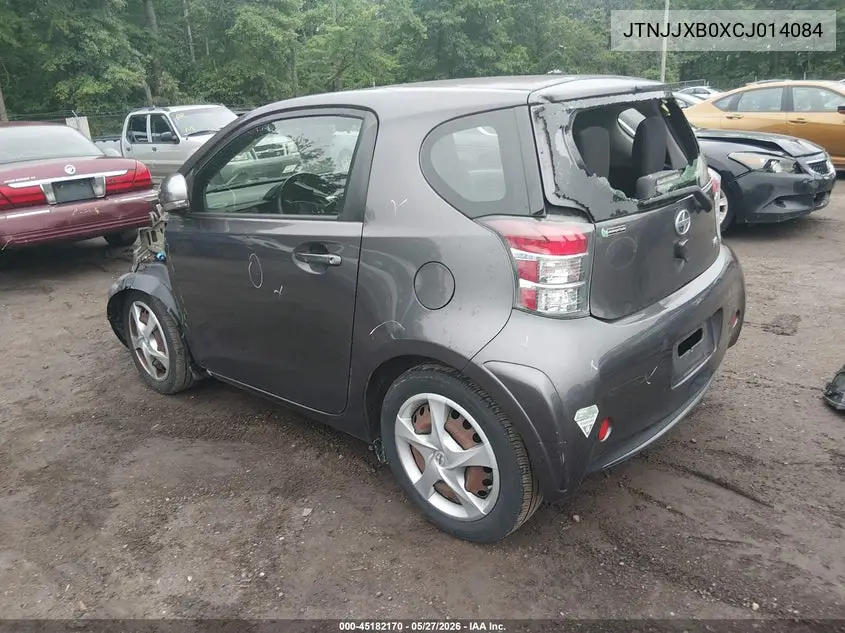 2012 Scion Iq VIN: JTNJJXB0XCJ014084 Lot: 45182170