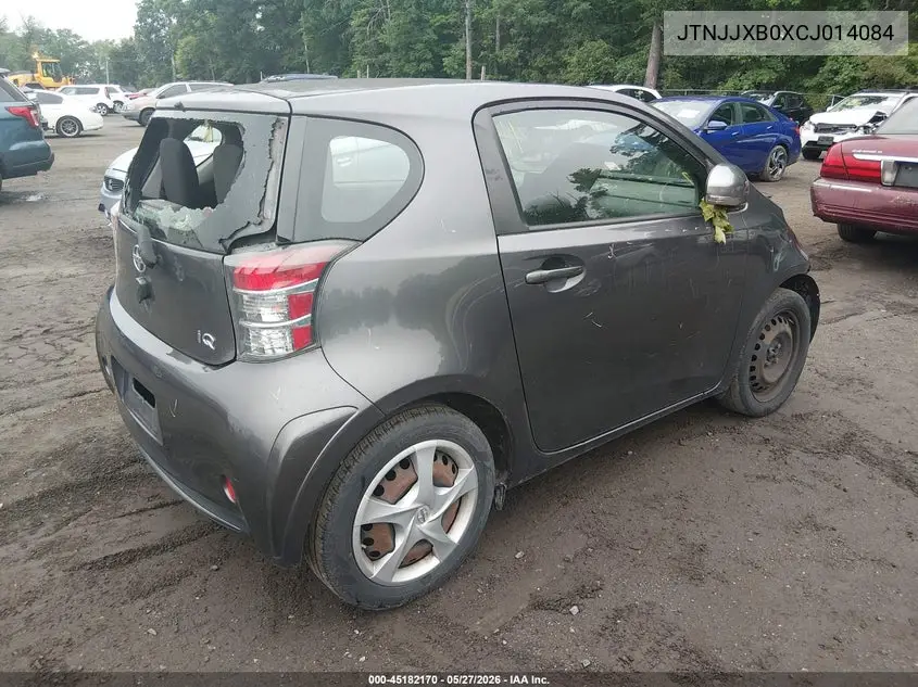 2012 Scion Iq VIN: JTNJJXB0XCJ014084 Lot: 45182170