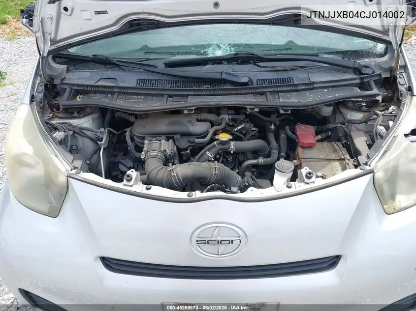2012 Scion Iq VIN: JTNJJXB04CJ014002 Lot: 45268873