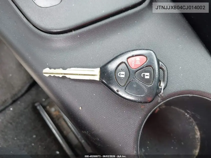 2012 Scion Iq VIN: JTNJJXB04CJ014002 Lot: 45268873
