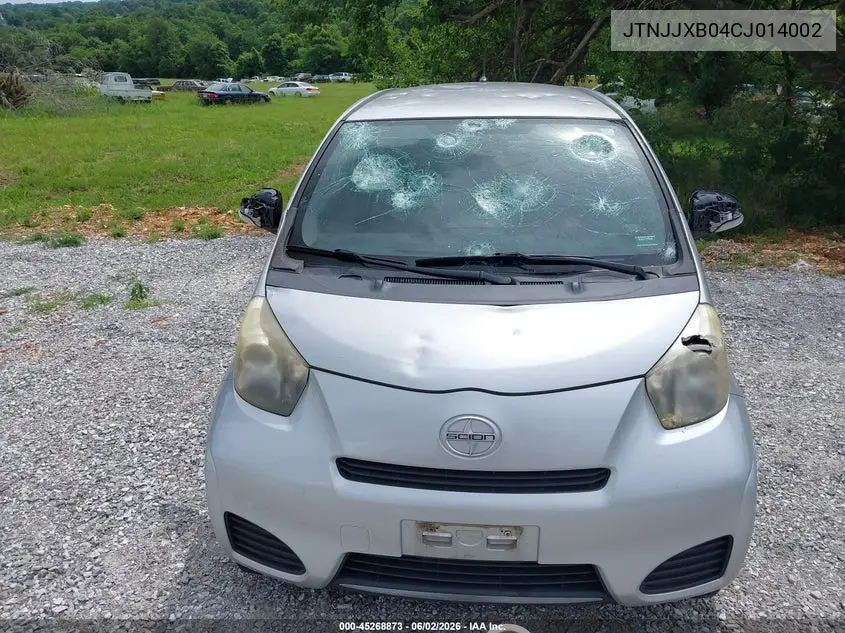 2012 Scion Iq VIN: JTNJJXB04CJ014002 Lot: 45268873