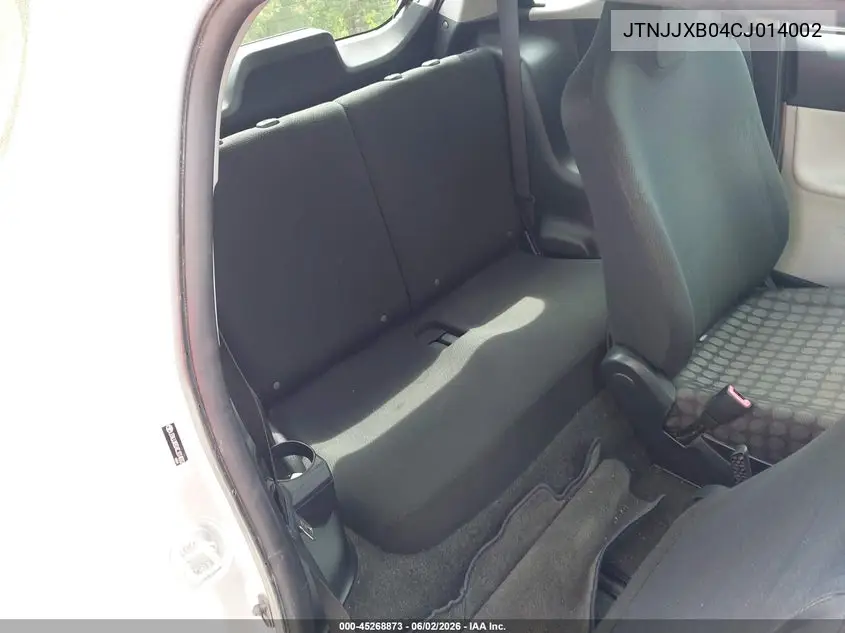 2012 Scion Iq VIN: JTNJJXB04CJ014002 Lot: 45268873