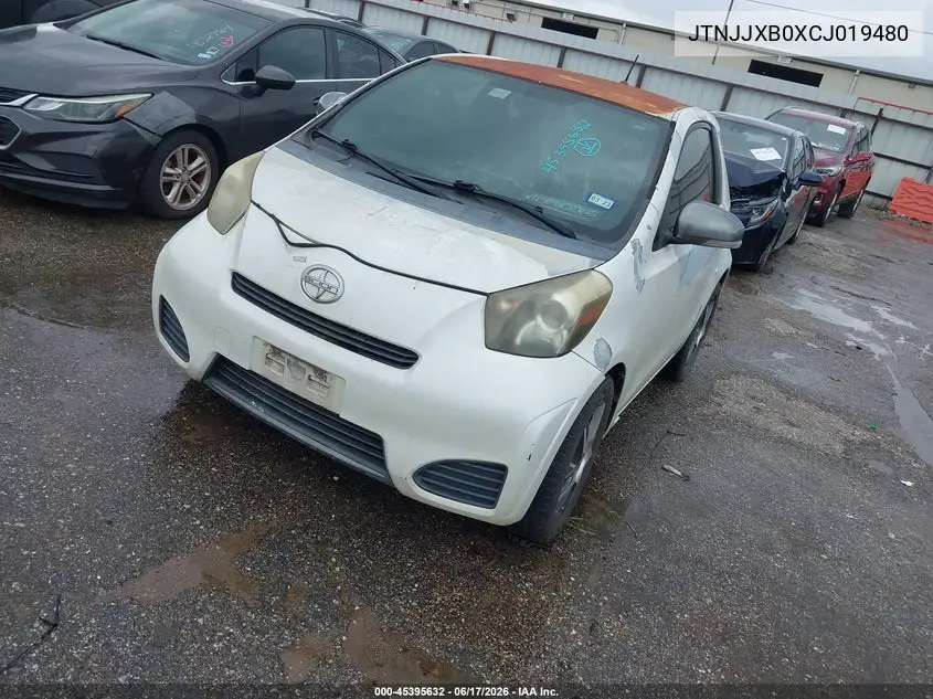 2012 Scion Iq VIN: JTNJJXB0XCJ019480 Lot: 45395632