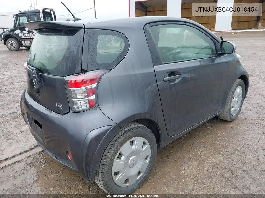 2012 Scion Iq VIN: JTNJJXB04CJ018454 Lot: 45486097