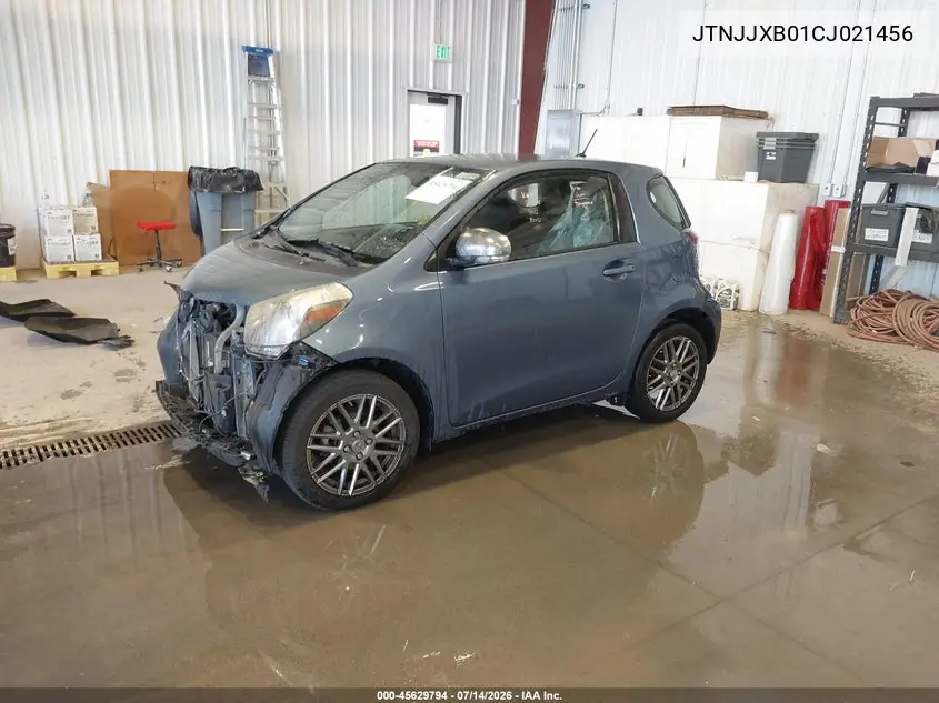 2012 Scion Iq VIN: JTNJJXB01CJ021456 Lot: 45629794