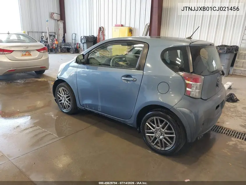2012 Scion Iq VIN: JTNJJXB01CJ021456 Lot: 45629794