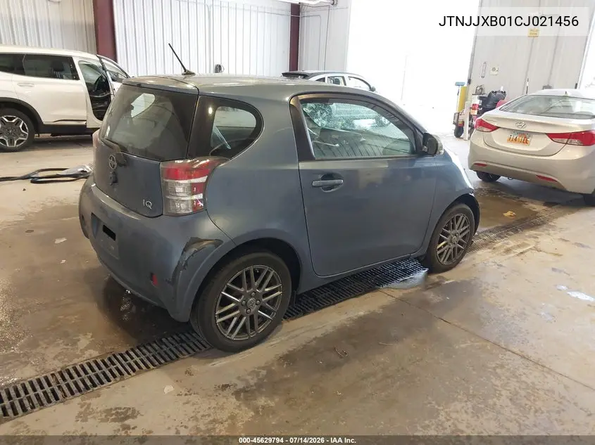 2012 Scion Iq VIN: JTNJJXB01CJ021456 Lot: 45629794