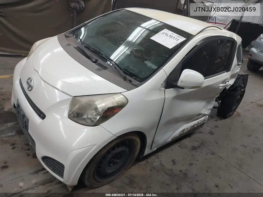 2012 Scion Iq VIN: JTNJJXB02CJ020459 Lot: 45630331
