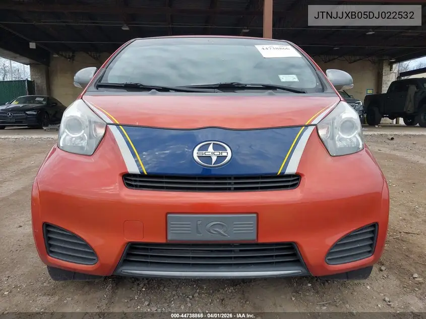2013 Scion Iq VIN: JTNJJXB05DJ022532 Lot: 44738866