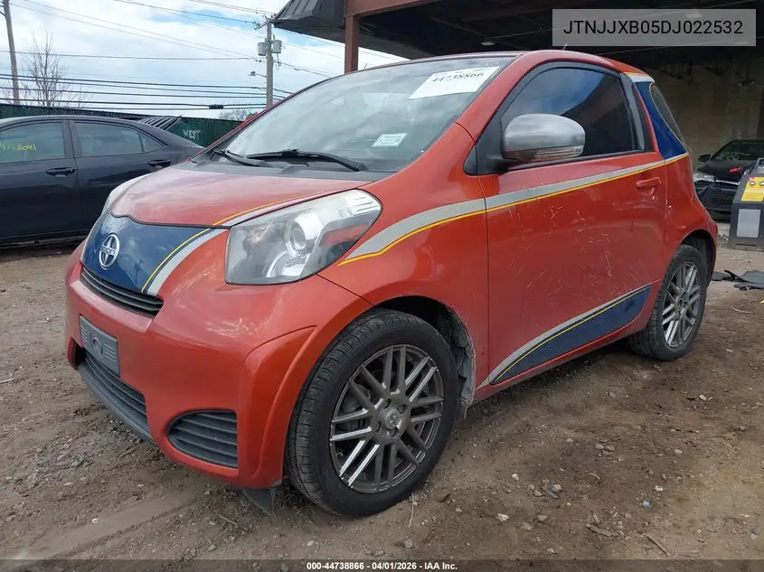 2013 Scion Iq VIN: JTNJJXB05DJ022532 Lot: 44738866