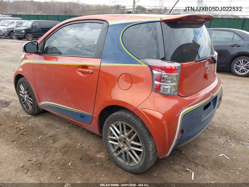 2013 Scion Iq VIN: JTNJJXB05DJ022532 Lot: 44738866
