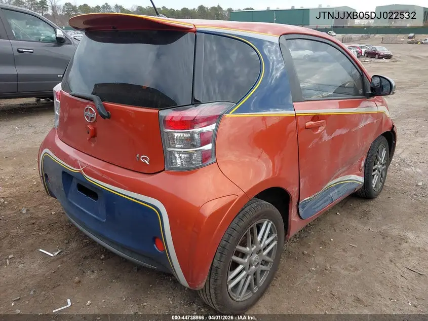 2013 Scion Iq VIN: JTNJJXB05DJ022532 Lot: 44738866