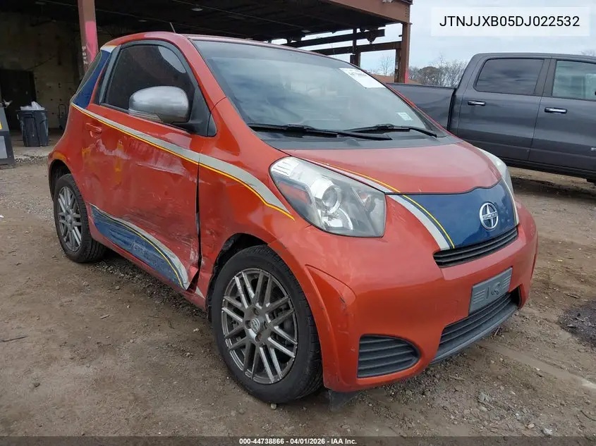 2013 Scion Iq VIN: JTNJJXB05DJ022532 Lot: 44738866