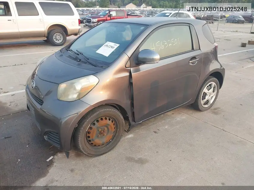 2013 Scion Iq VIN: JTNJJXB01DJ025248 Lot: 45632501