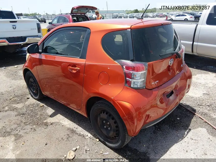 2014 Scion Iq VIN: JTNJJXB07EJ029287 Lot: 45508472