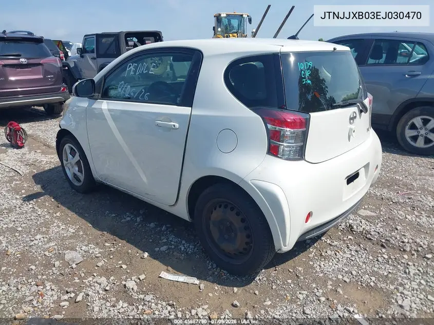 2014 Scion Iq VIN: JTNJJXB03EJ030470 Lot: 45587790