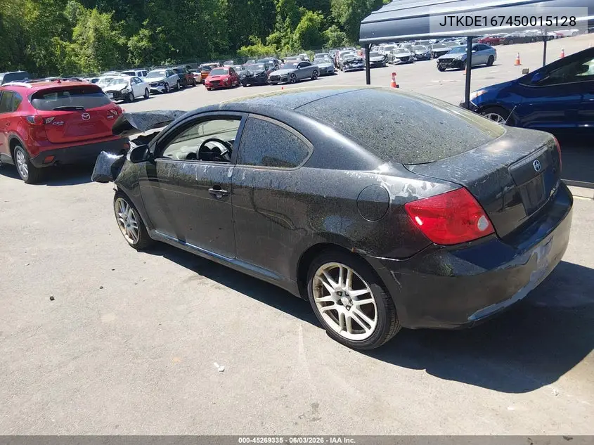2005 Scion Tc VIN: JTKDE167450015128 Lot: 45269335