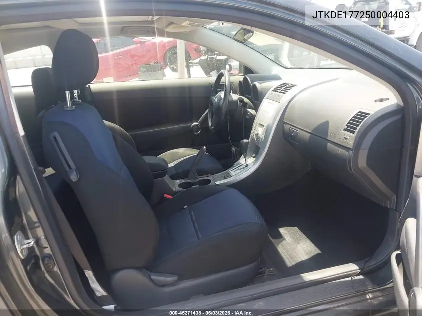2005 Scion Tc VIN: JTKDE177250004403 Lot: 45271438