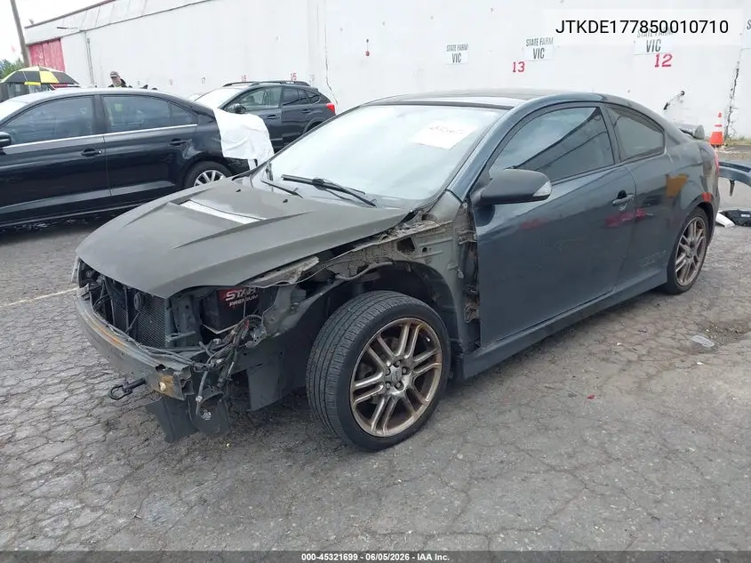 2005 Scion Tc VIN: JTKDE177850010710 Lot: 45321699
