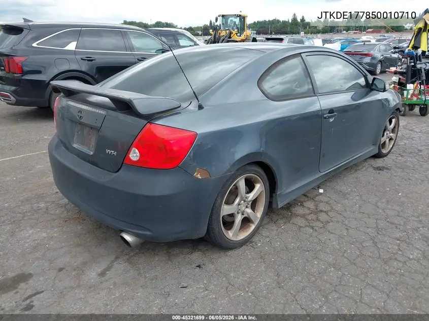 2005 Scion Tc VIN: JTKDE177850010710 Lot: 45321699