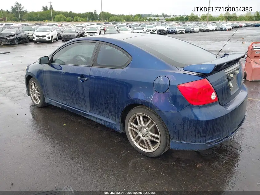 2005 Scion Tc VIN: JTKDE177150054385 Lot: 45325421
