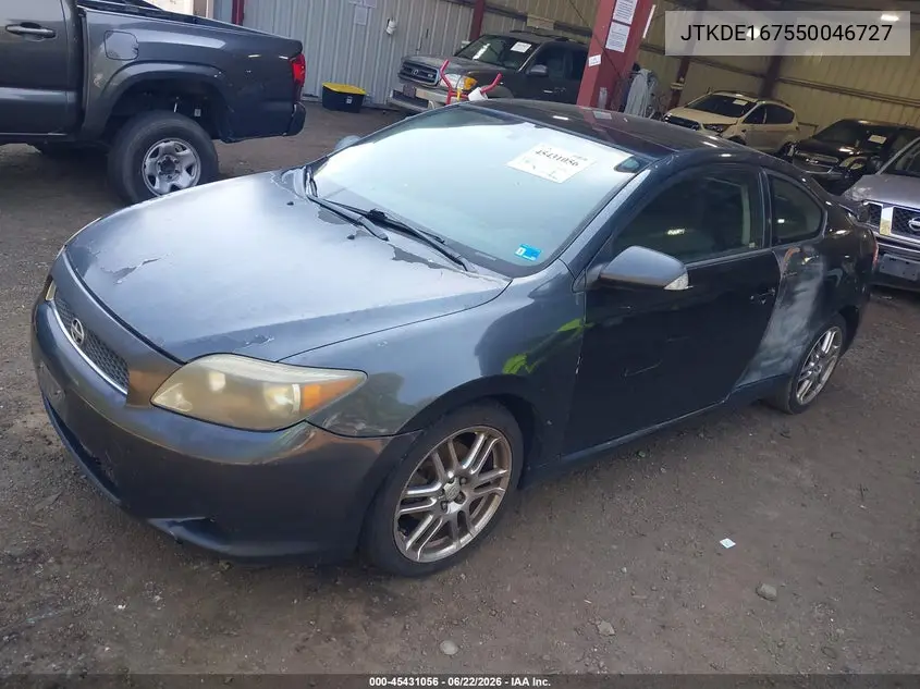 2005 Scion Tc VIN: JTKDE167550046727 Lot: 45431056