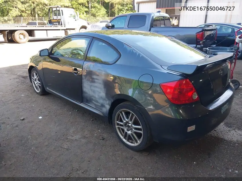 2005 Scion Tc VIN: JTKDE167550046727 Lot: 45431056