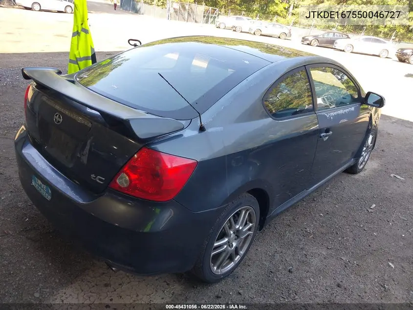 2005 Scion Tc VIN: JTKDE167550046727 Lot: 45431056
