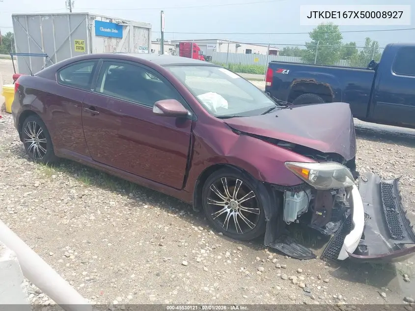 2005 Scion Tc VIN: JTKDE167X50008927 Lot: 45530121