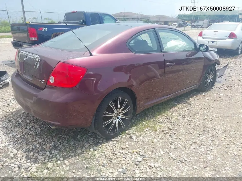 2005 Scion Tc VIN: JTKDE167X50008927 Lot: 45530121