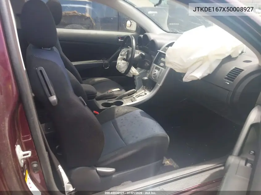 2005 Scion Tc VIN: JTKDE167X50008927 Lot: 45530121