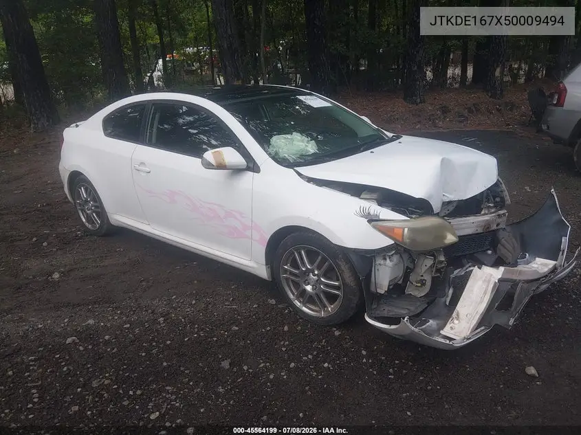 2005 Scion Tc VIN: JTKDE167X50009494 Lot: 45564199