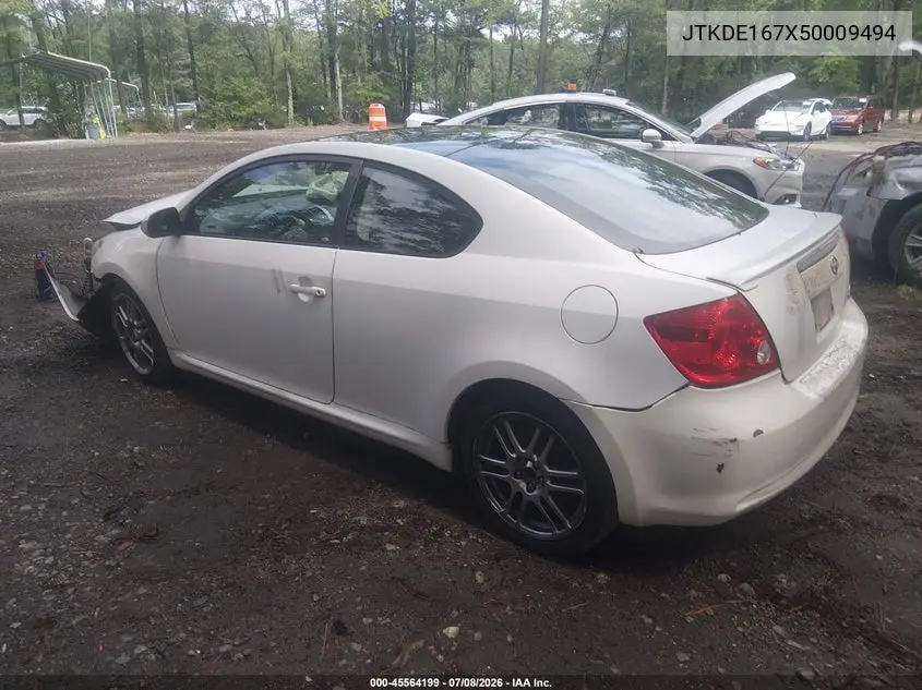 2005 Scion Tc VIN: JTKDE167X50009494 Lot: 45564199