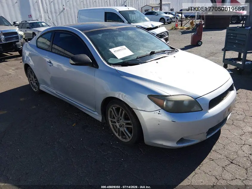 2005 Scion Tc VIN: JTKDE177050019689 Lot: 45609350
