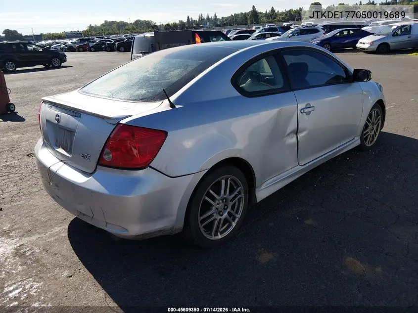 2005 Scion Tc VIN: JTKDE177050019689 Lot: 45609350