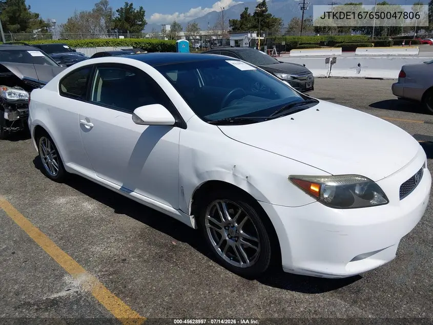 2005 Scion Tc VIN: JTKDE167650047806 Lot: 45628957