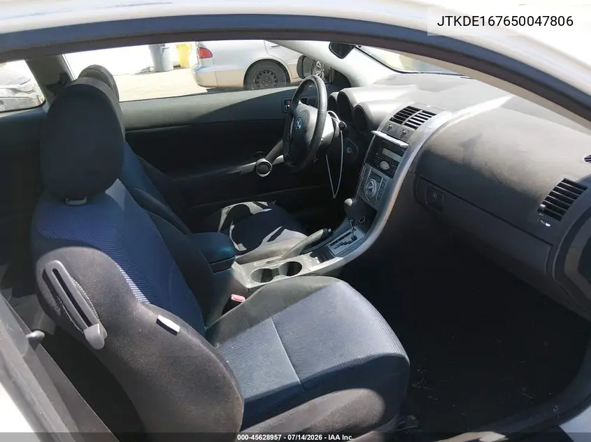 2005 Scion Tc VIN: JTKDE167650047806 Lot: 45628957