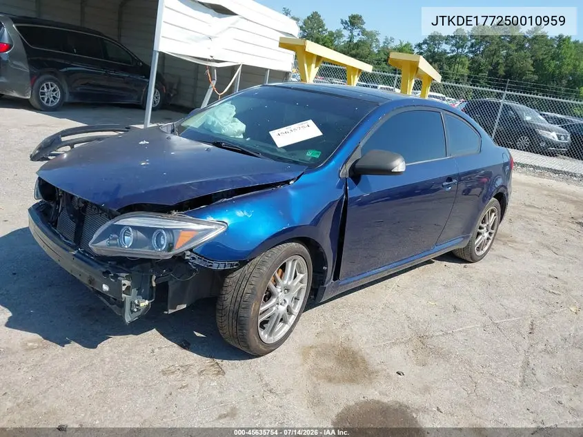 2005 Scion Tc VIN: JTKDE177250010959 Lot: 45635754