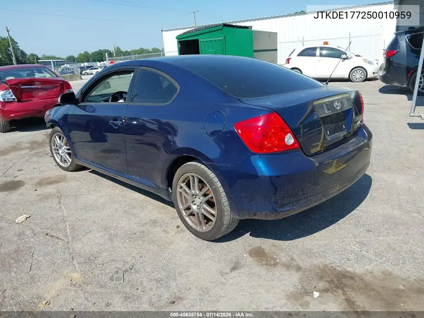 2005 Scion Tc VIN: JTKDE177250010959 Lot: 45635754