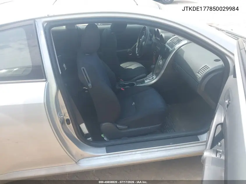 2005 Scion Tc VIN: JTKDE177850029984 Lot: 45656920