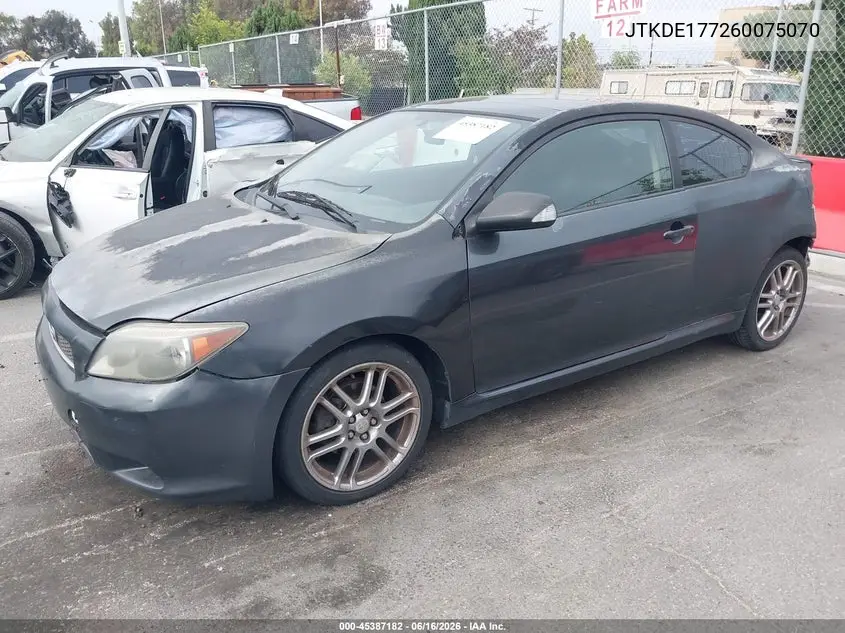 2006 Scion Tc VIN: JTKDE177260075070 Lot: 45387182