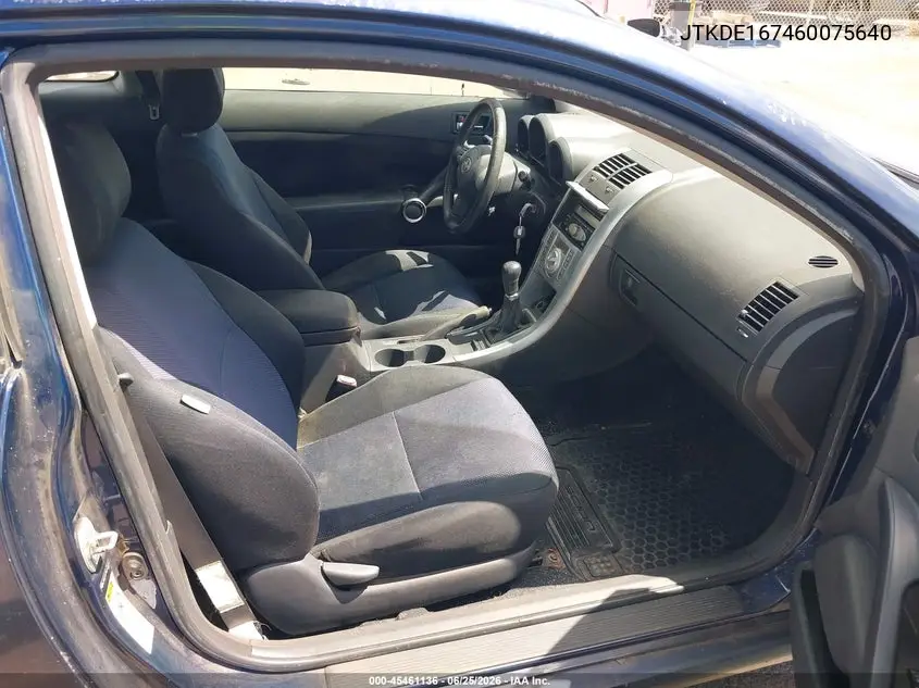 2006 Scion Tc VIN: JTKDE167460075640 Lot: 45461136