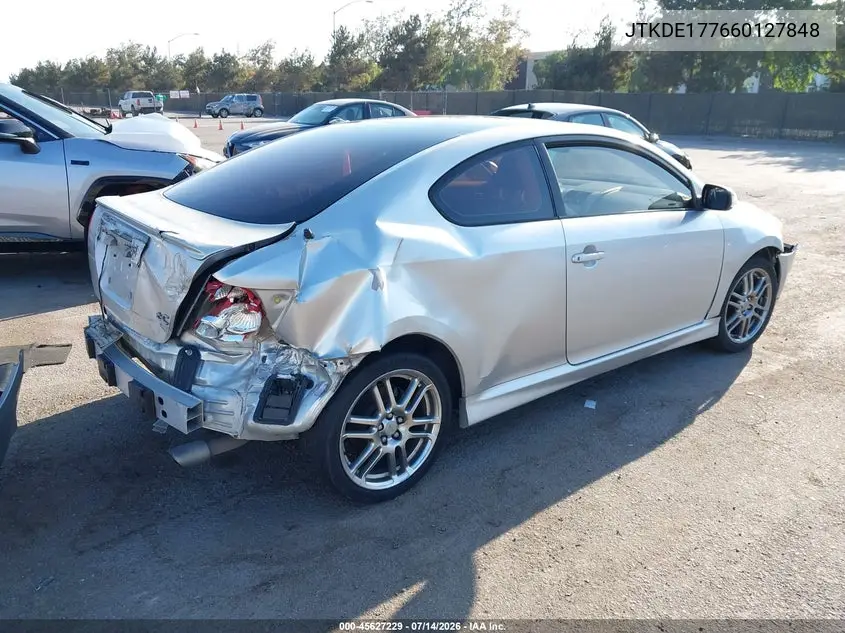 2006 Scion Tc VIN: JTKDE177660127848 Lot: 45627229