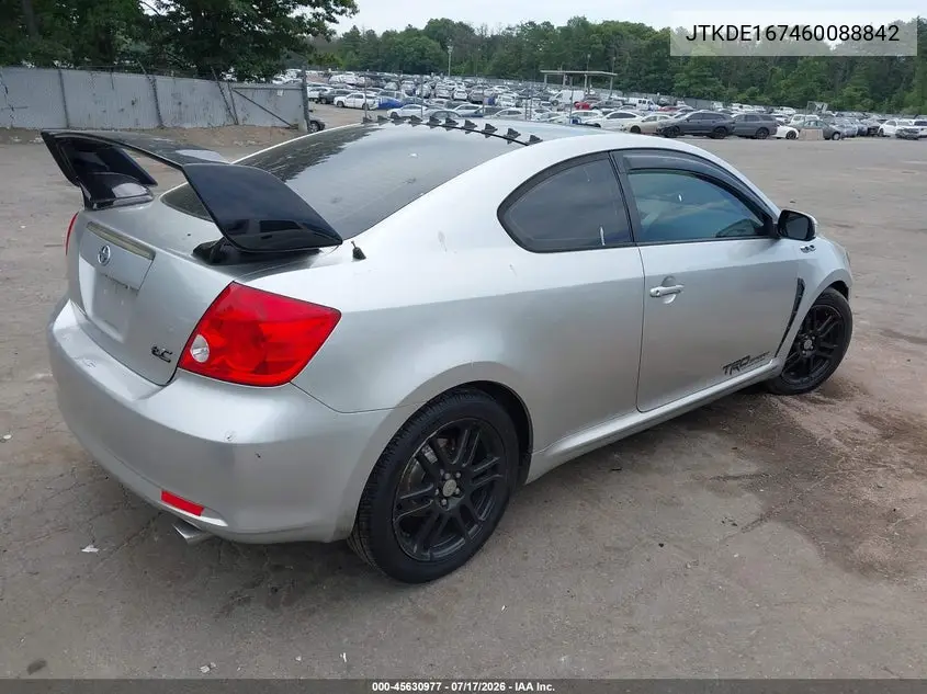 2006 Scion Tc VIN: JTKDE167460088842 Lot: 45630977